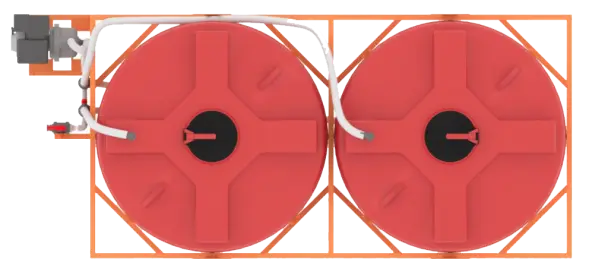 Кассета с системой гидроперемешивания 9000 л (2х4500 л)