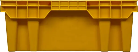 Ящик пластиковый перфорированный, 600x400x152 мм, 27 л, зеленый [403]