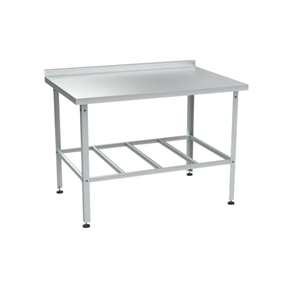 Стол для производства из нержавейки с бортом [15354]