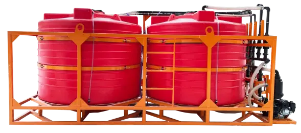 Мобильный растворный узел 2" 10000 л (2х5000 л)