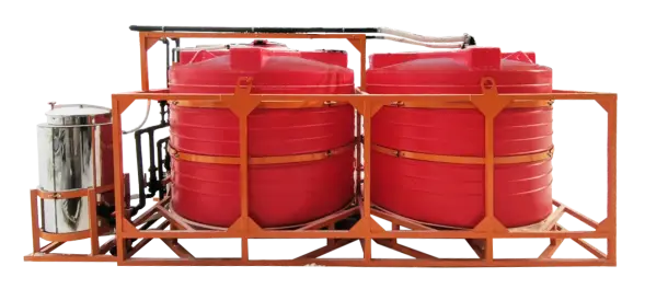 Мобильный растворный узел 2" 10000 л (2х5000 л)