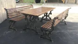 Комплект садовой мебели «Ампир» 1,5 м (с банкетками)