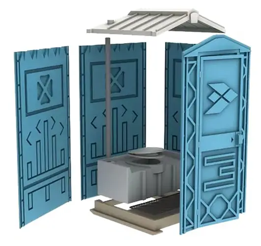 Мобильная туалетная кабина ECOSTYLE