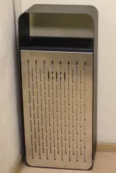 Урна Красный Октябрь, 430х260х985 мм, шлифованная, 50 л