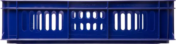 Ящик пластиковый перфорированный, 600x400x150 мм, 28 л, синий [418]