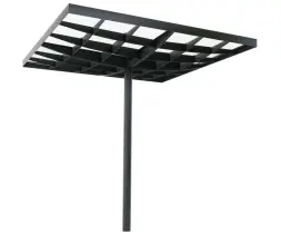 Навес «Вафер» квадратный C цветным поликарбонатом, высота: 3,0 м