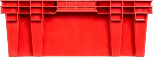 Ящик пластиковый перфорированный, 600x400x152 мм, 27 л, синий [403]