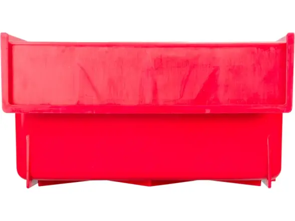 Контейнер полочный пластиковый, 500x185x100 мм, 9.25 л, красный [6004]