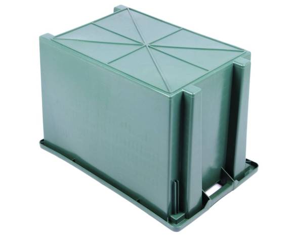 Пластиковый ящик 600х400х400 конусный сплошной
