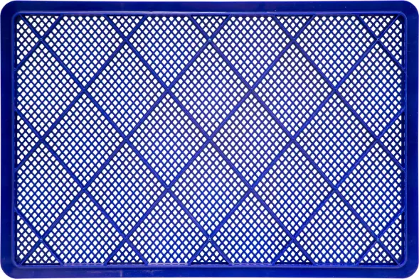 Ящик пластиковый перфорированный, 600×400×180 мм, 35 л, синий [706.01.01]