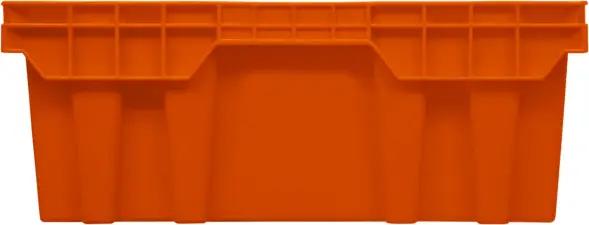 Ящик пластиковый перфорированный, 600x400x152 мм, 27 л, красный [403-1]