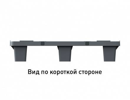 Паллет (поддон) пластиковый перфорированный вкладываемый на 3-х полозьях, 1200х800х150 мм, серый [02.122.91.T204]