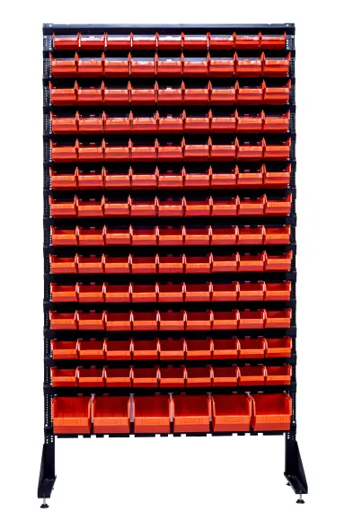 Стеллаж с пластиковыми ящиками 1801-1/12/1 K