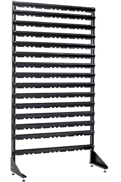 Стеллаж с пластиковыми ящиками 1801-1/12/1 K