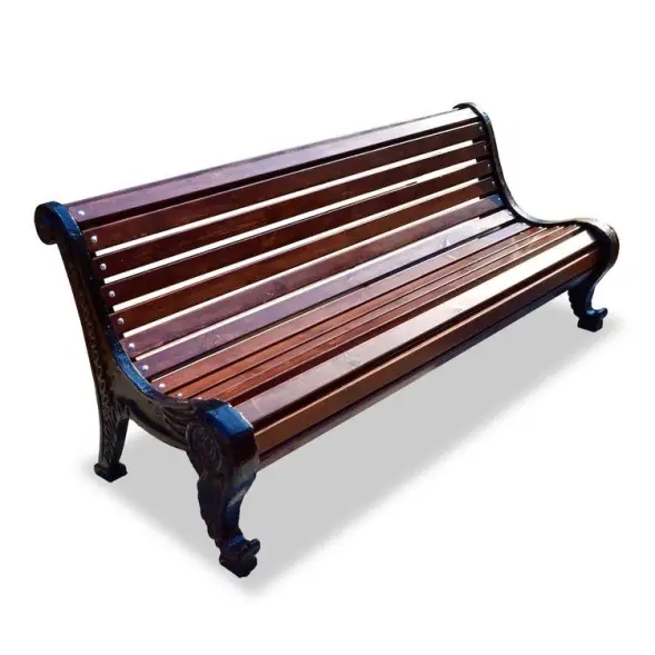 Скамейка чугунная «Родник» 3,0 м (3 опоры)