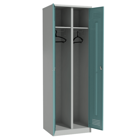 Офисный цветной шкаф для верхней одежды [11059]