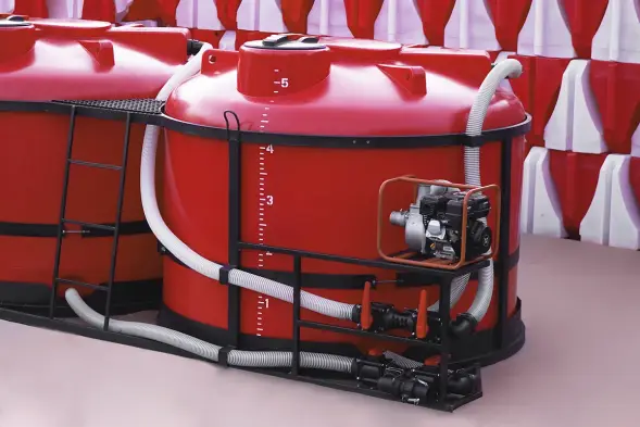 Комплект ПОЛНОГО слива с заправочным модулем и площадкой для мотопомпы G3 на две емкости TRF