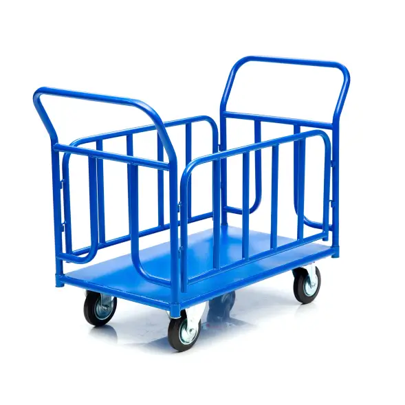 Тележка платформенная Стелла-техник КПО-300Т-150-И, с бортами, 600х1000мм