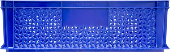 Ящик пластиковый перфорированный, 600×400×180 мм, 35 л, синий [706.01.01 м]