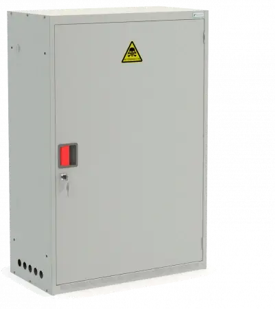 Шкаф для газовых баллонов ШГР 50-2 1100x740x385 мм Светло-серый