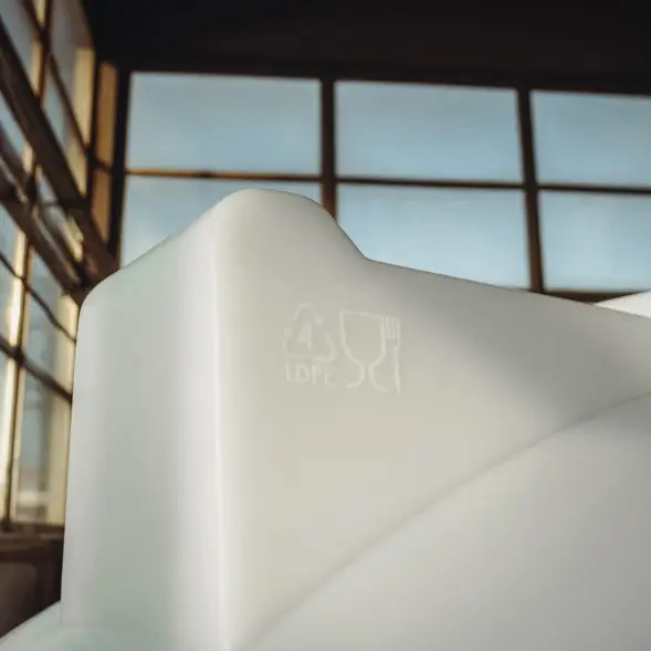 Емкость ЦКТ 3000 л с патрубком 160мм под плотность до 1,5 г/см³ белая