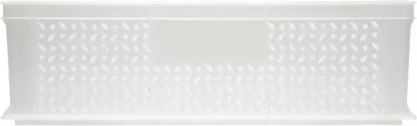 Ящик пластиковый перфорированный, 600×400×180 мм, 35 л, белый [706.01.02 м]