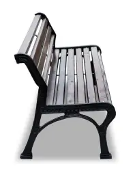 Скамейка чугунная «Ретро стиль» без подлокотников 3,0 м (3 опоры)