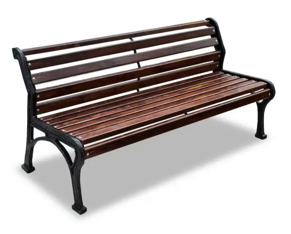 Скамейка чугунная «Ретро стиль» без подлокотников 3,0 м (3 опоры)