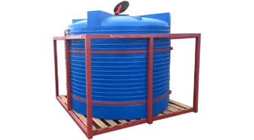 Металлическая кассета одинарная для установки бочки Т6000 л на агротехнику или грузовой автотранспорт