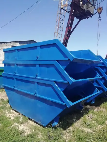 Металлический Бункер 8 м3 открытого типа толщина металла 2/3