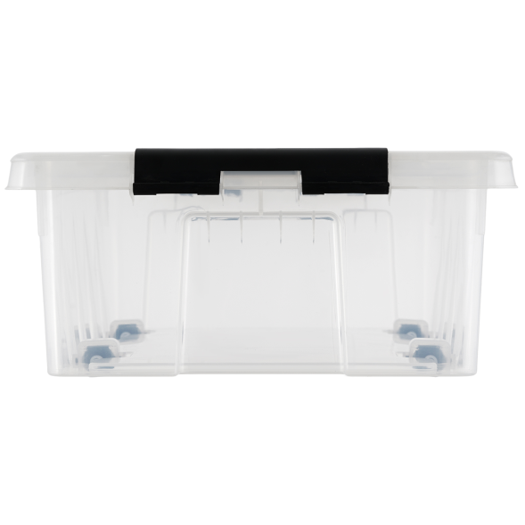 Контейнер с крышкой и клипсами Rox Box Original, 35 л, 580x390x180 мм, прозрачный [035-00.07]