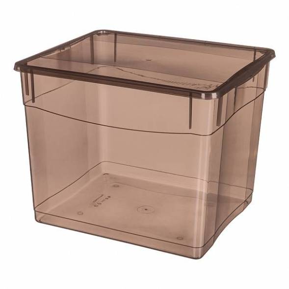 Ящик пластиковый универсальный ECONOVA Колор-Стайл, 34 л, 400x335x315 мм, коричневый [431278214]