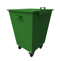 Металлический мусорный контейнер на 750 литров [10362]