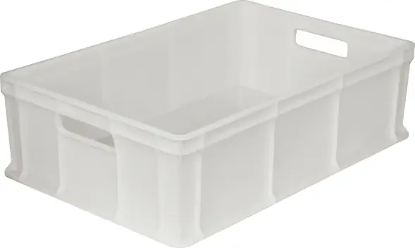 Ящик пластиковый сплошной, 600x400x180 мм, 35 л, белый [706.03.01 м]