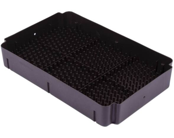 Ящик (лоток) пластиковый для гидропонной выгонки тюльпанов, 560х365х90 мм, черный [560365090-00]