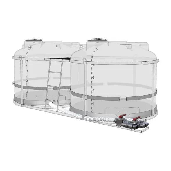 Комплект ПОЛНОГО слива с кранами G3 на две емкости TRF