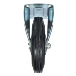 Колесо неповоротное Стелла-техник 4002-200 диаметр 200мм, грузоподъемность 185кг, резина, металл