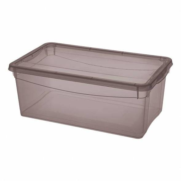 Ящик пластиковый универсальный ECONOVA Колор-Стайл, 5 л, 330x190x120 мм, коричневый [431249614]