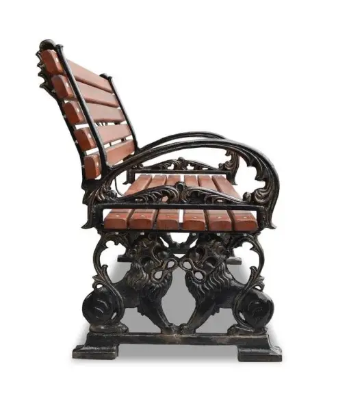 Скамейка чугунная «Львы» 3,0 м (3 опоры)