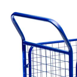 Тележка платформенная Стелла-техник КПО-500С-125-И, с бортами, 650х1150 мм