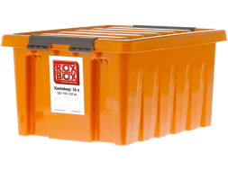 Контейнер с крышкой и клипсами Rox Box Original, 36 л,500х390х250 мм, оранжевый [036-00.12]