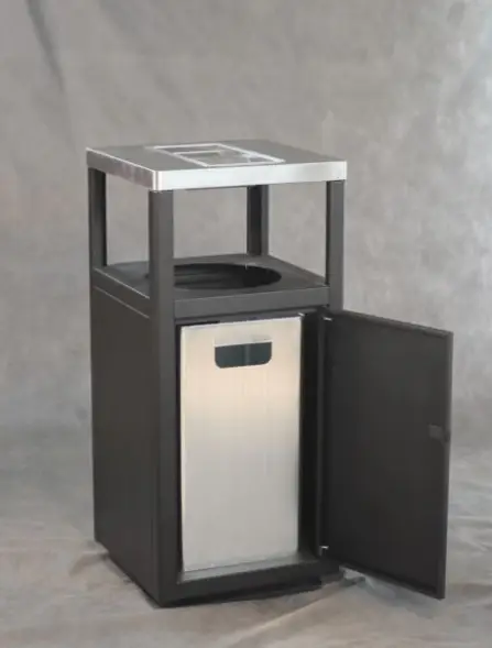 Урна-пепельница Пассаж, 435х435х950 мм, с емкостью, 50 л