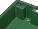 Ящик пластиковый со сплошными стенками и дном, 600х400х100 мм, зеленый [224]