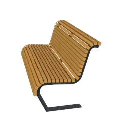 Скамейка стальная «Мехико» 2,0 м (3 опоры)