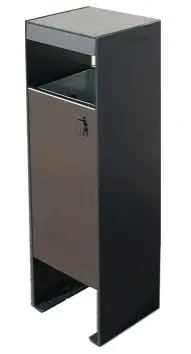 Урна-пепельница Симферополь, 300х300х998 мм, покраска по RAL, с емкостью 50 л