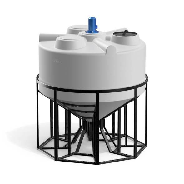 Емкость KV 3000 литров с пропеллерной мешалкой