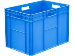 Ящик сплошной пластиковый, 600х400х420 мм, синий [942.02.03.01 М]