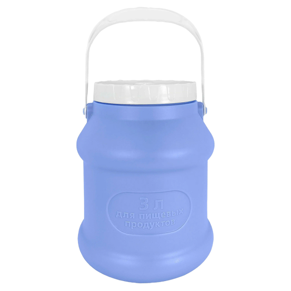 Бидон (фляга) пластиковый для пищевых продуктов с крышкой Martika Просперо, 3 л, фиолетовый [С925ФИЛ]