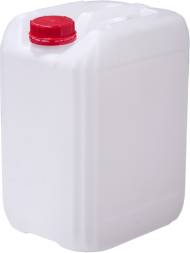 Канистра пластиковая штабелируемая с пробкой, 10 л, 230х190х301 мм, белый [4070]