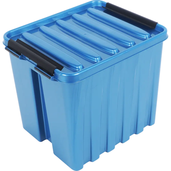 Контейнер с крышкой и клипсами Rox Box Original, 4,5 л, 210x170x175 мм, синий